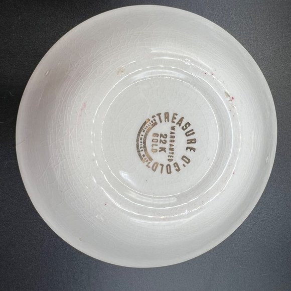 British Empire Ware Treasure O'Gold Fruit Dessert Sauce Bowl 22K Gilt Set of 4 - Picture 5 of 15